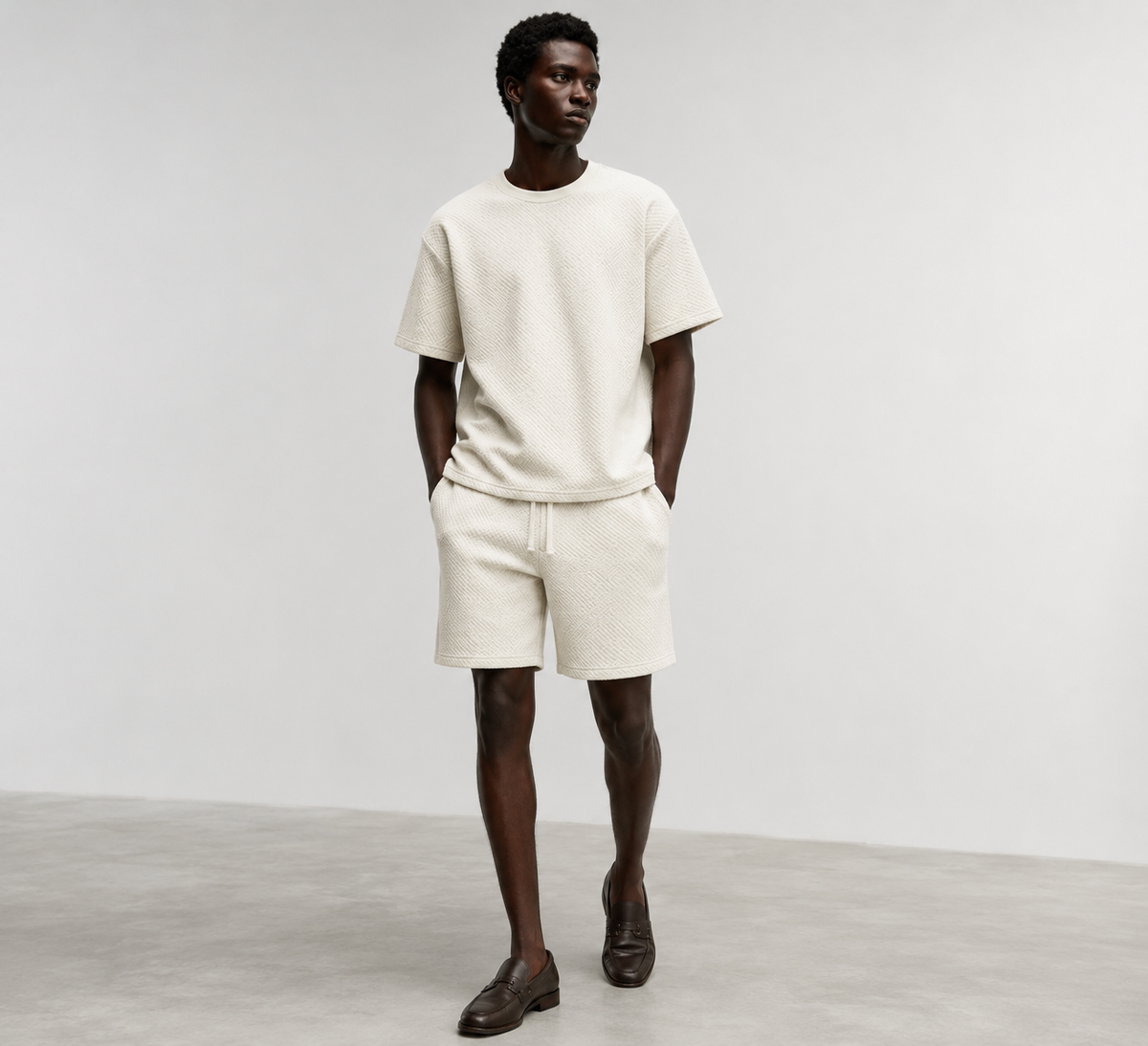 Ensemble Short Hawks Bay texturé : les accessoires qui changent le look
